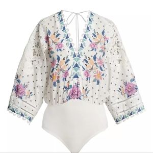 Romantic bandana bodysuit from Farm Rio